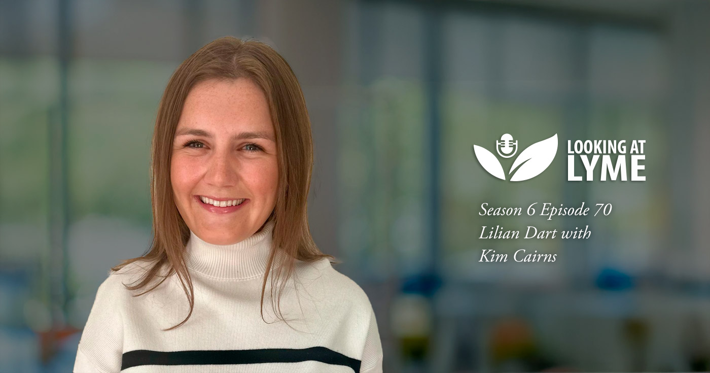 Lilian Dart, smiles, joins Kim Cairns on episode 70 of season six.